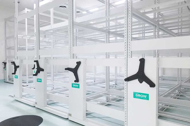 spacesaver vertical growing high-density mobile system