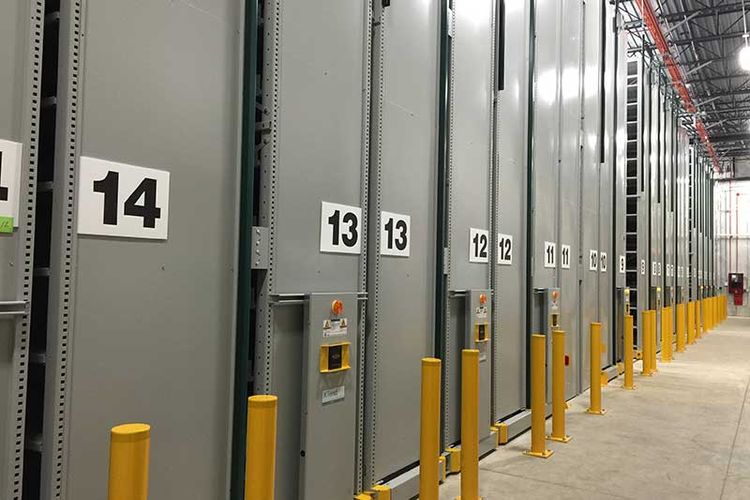 highbay mobile shelving system
