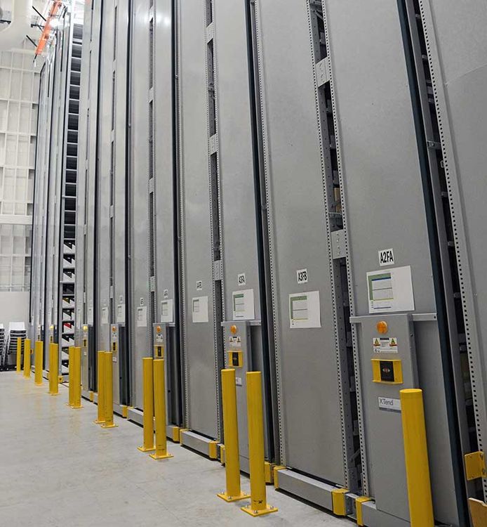 highbay mobile shelving system