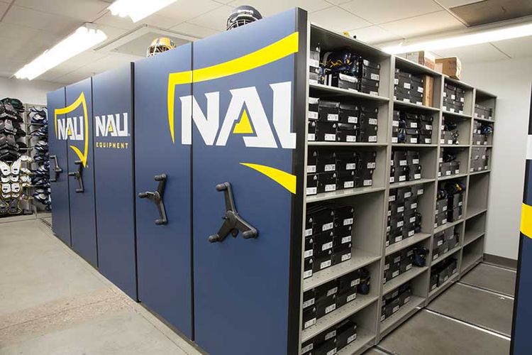 low profile mobile system with athletics storage