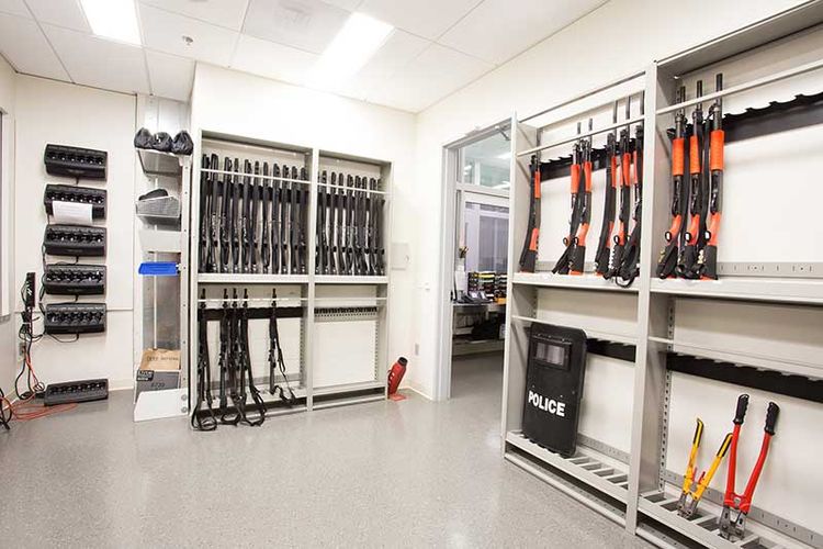 weapon shelving with room to grow