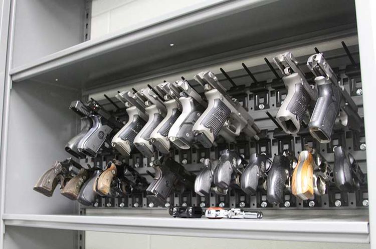 handgun weapon shelving