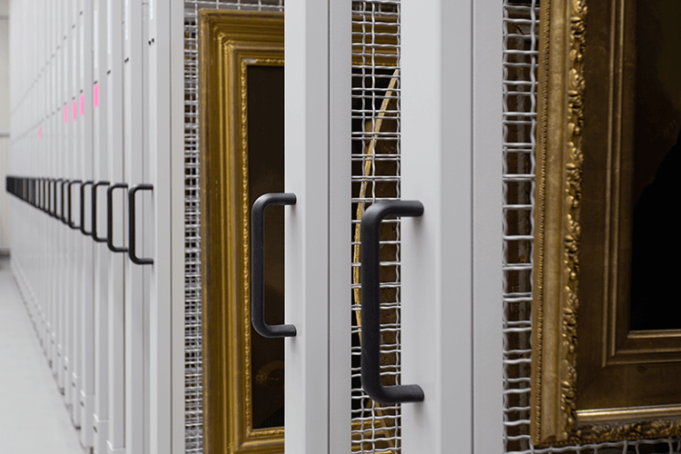 mobile nested art racks