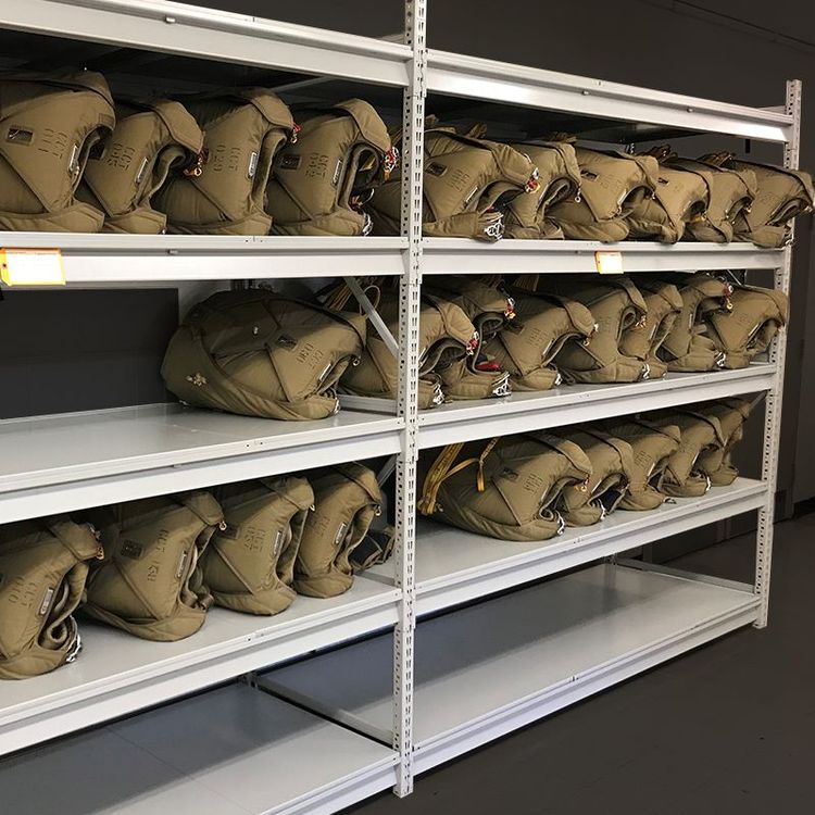 parachute shelving system