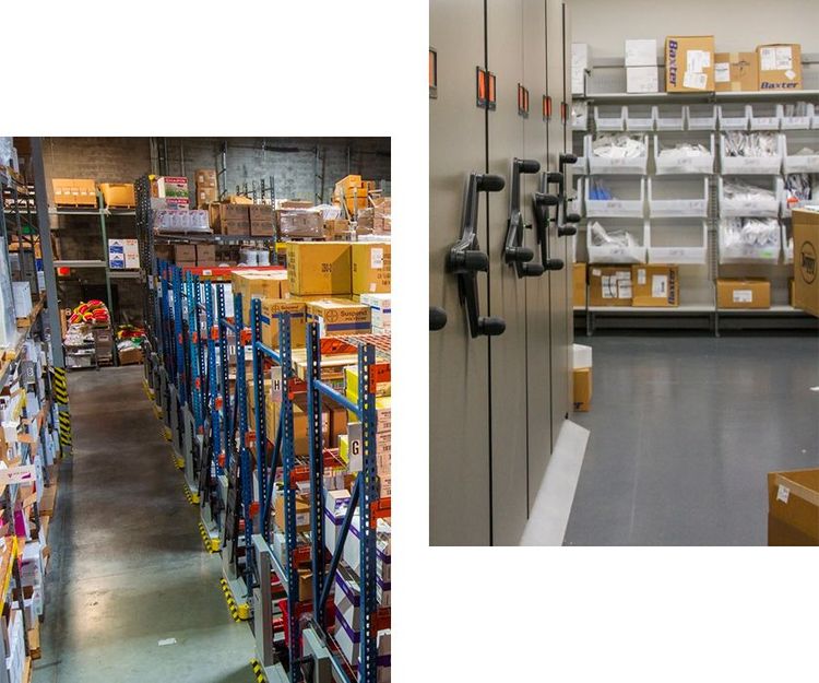 parts supply storage ware house manufacturing