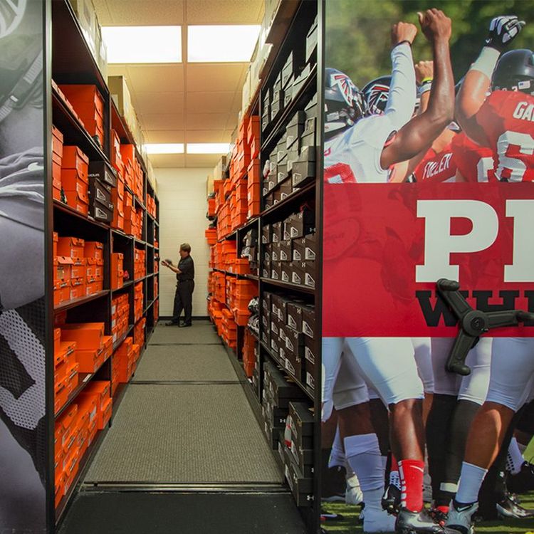 professional football equipment room storage solutions