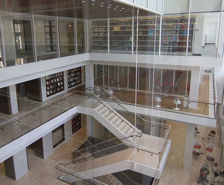 public library modern book shelving solutions