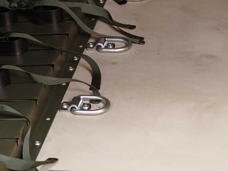hooks on floor of UEWSS storage container