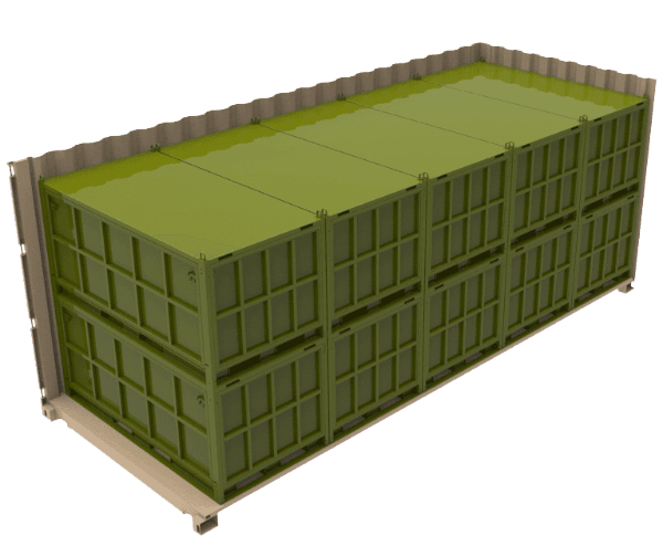 military cargo container
