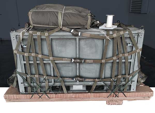 military steel transport container