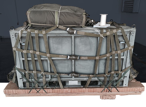military steel transport container