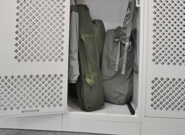 national guard duty gear bag storage