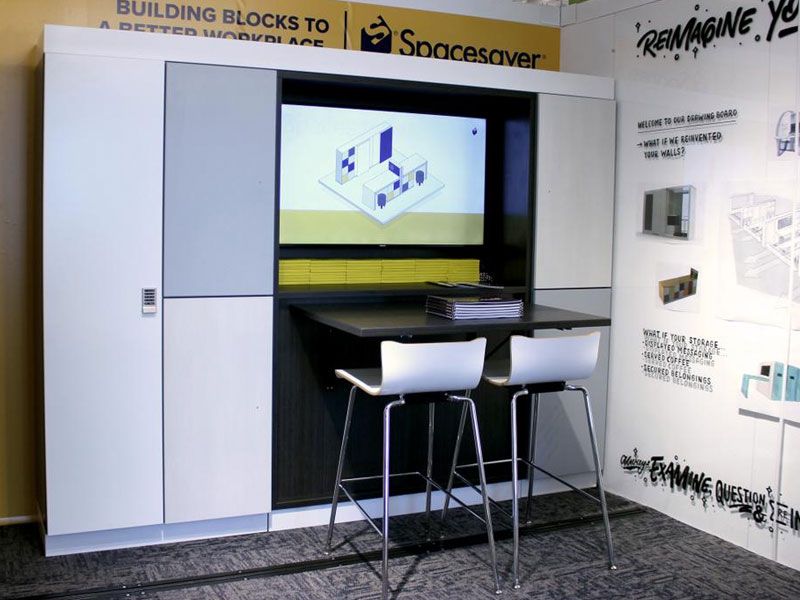 neocon day use movable walls counter