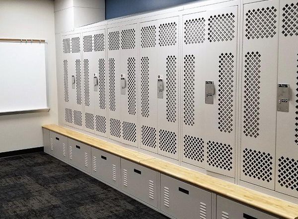 officer personal storage locker meeting room