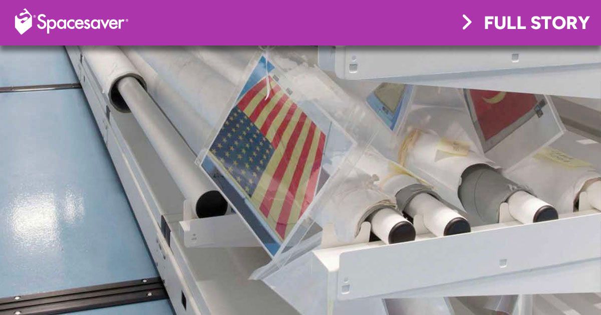Rolled Textile Storage for a Federal Collections Facility