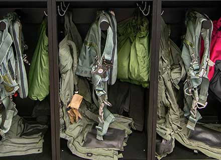 pilot gear lockers