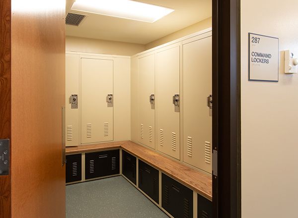 police facility locker room