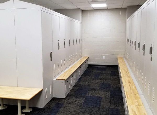 police officer locker room update facility