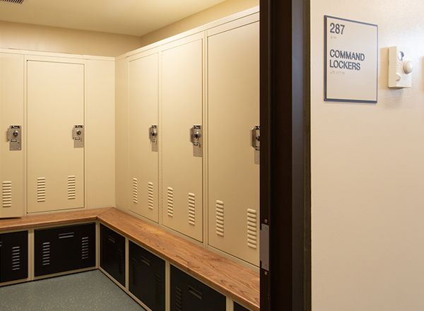 public safety facility custom personal storage lcokers