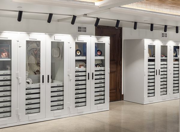 music museum flat file storage cabinet