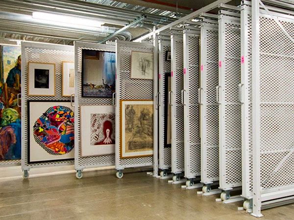 spacesaver modular art rack