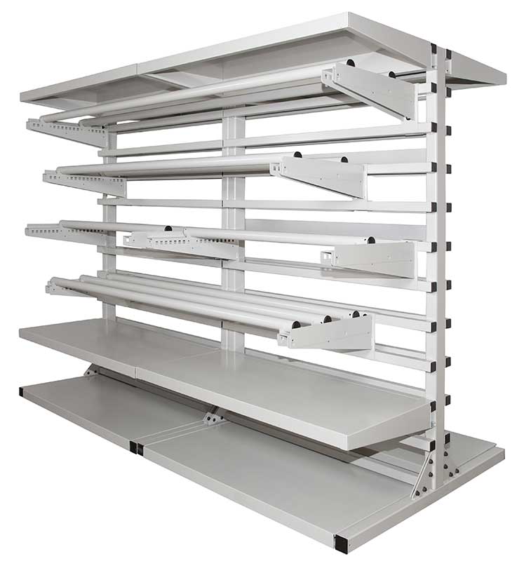 rolled textile rack