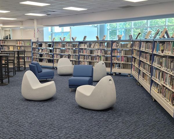 school flexible library shelving