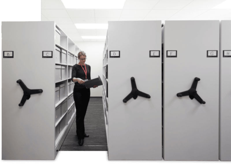 secure archival library storage