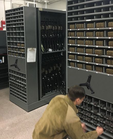 secure military weapon storage