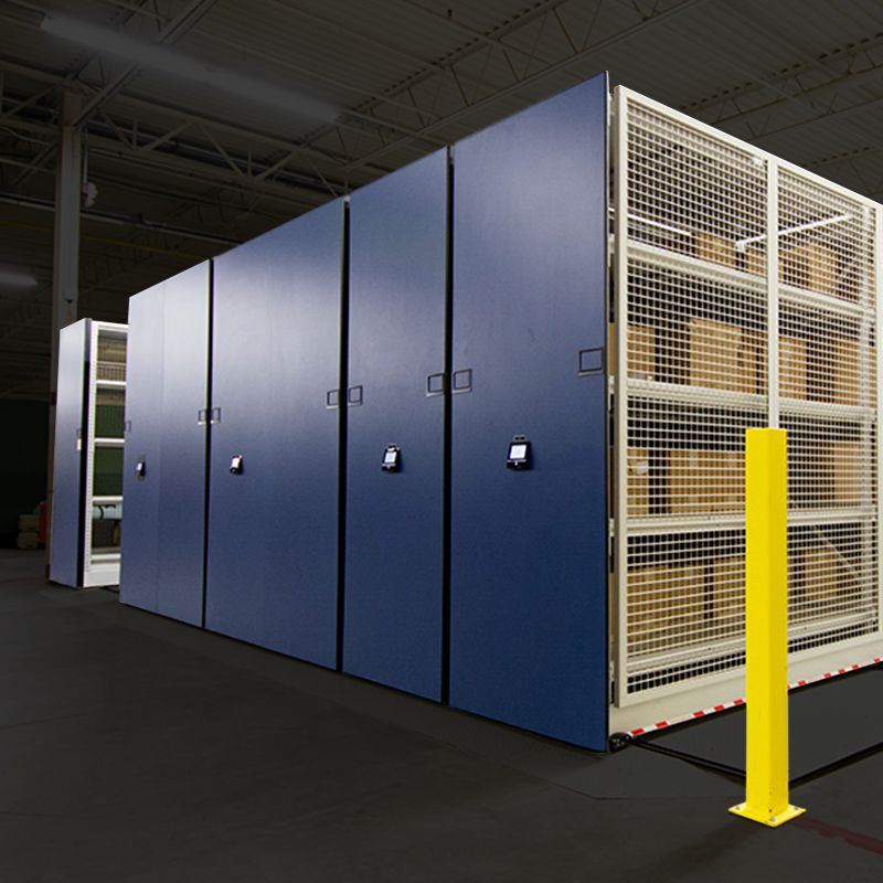 secure military warehouse mobile storage systems