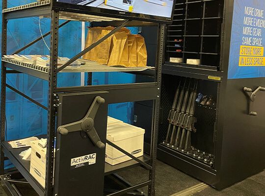 secure storage mobile racking and weapon storage at IACP 2022