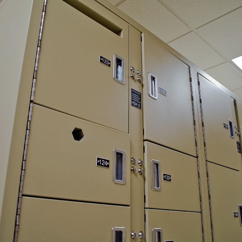 short term evidence storage lockers