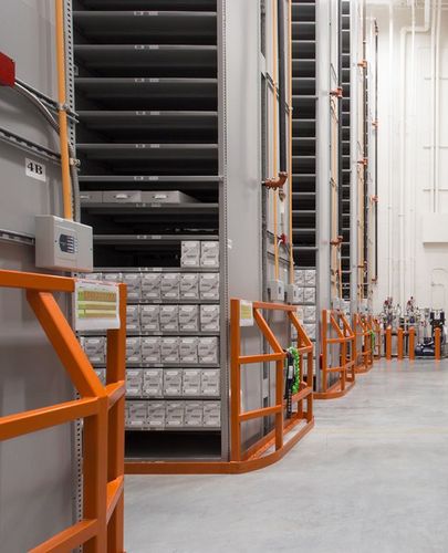 archival library high-bay storage systems