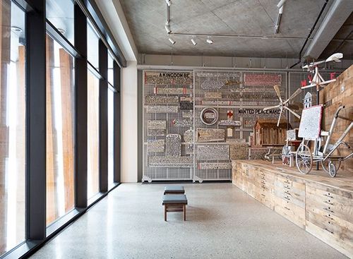 art museum storage system display