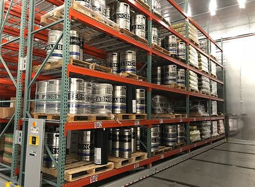 climate controlled manufacturing shelving system