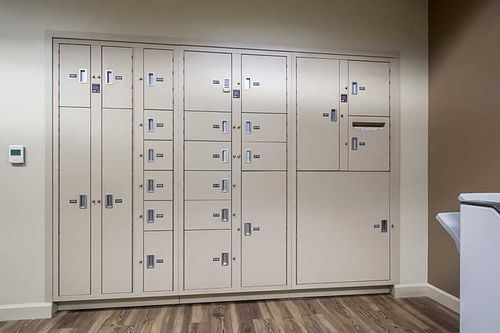 built in evidence lockers