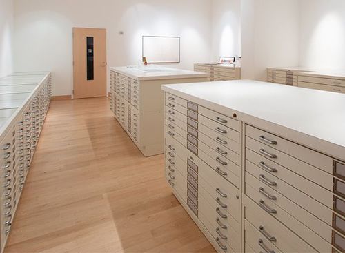 fine art photography print collection storage room