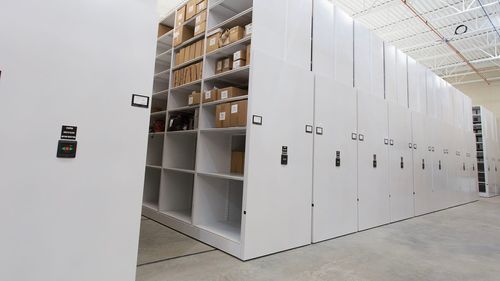 high-density shelving for efficient storage