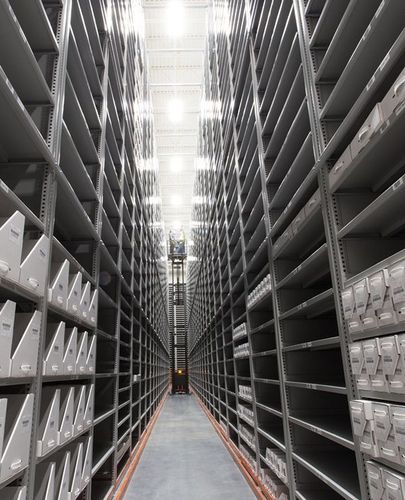 high-bay library collection access