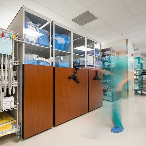 hospital surgical supply shelving design