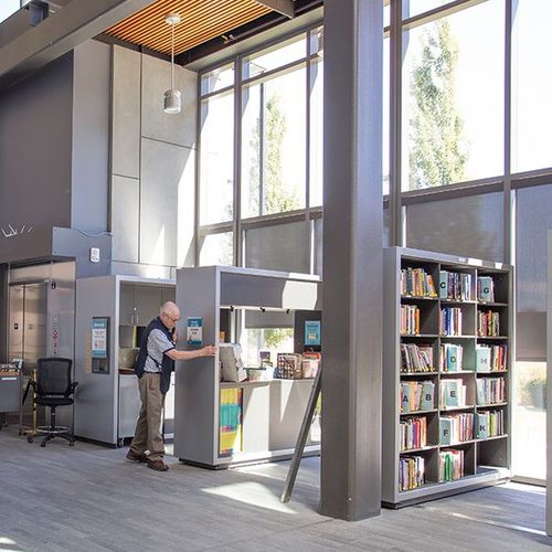 library storage pop up store