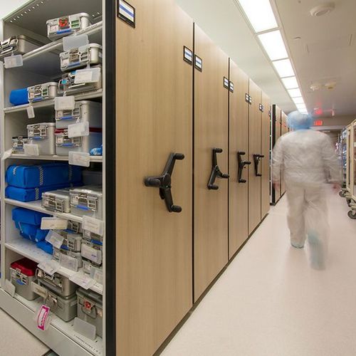 medical supply custom shelving design