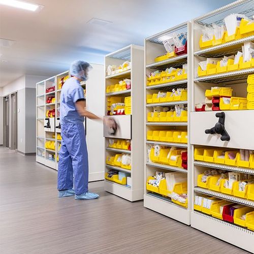 medical supply shelving design