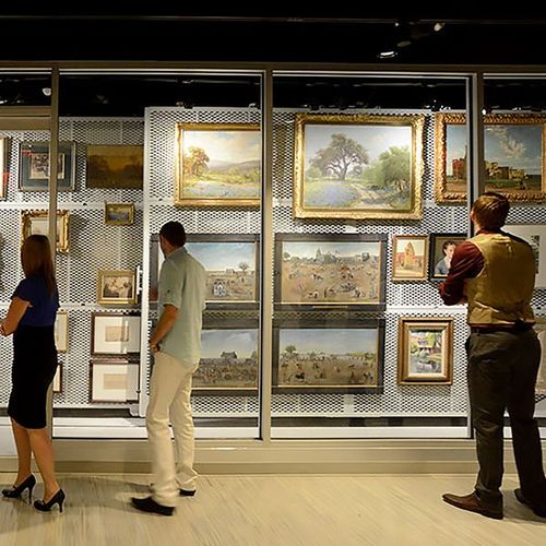 moveable hanging art racks museum visible storage