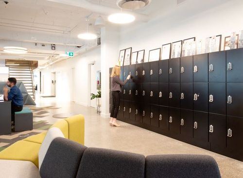 open office day use employee lockers