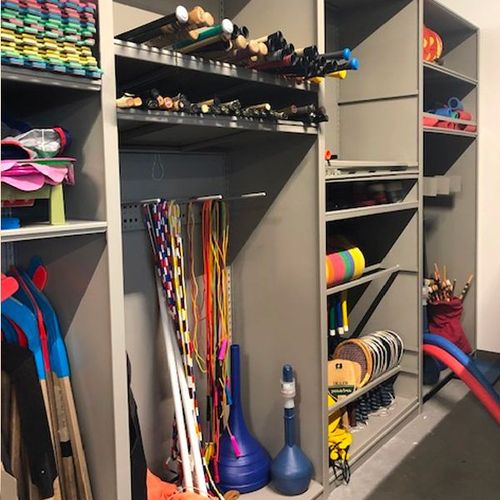 primary school gym equipment storage