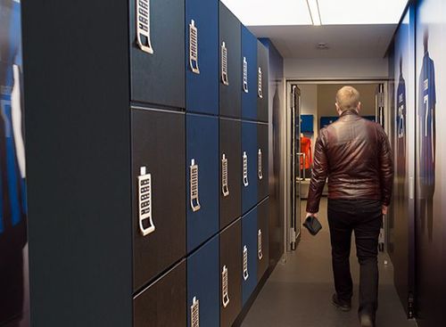 pro sports facility employee lockers
