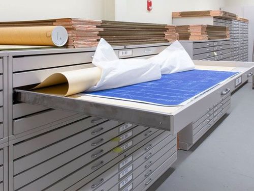 spacesaver archival flat-file