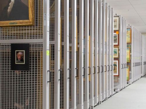 spacesaver lateral art rack