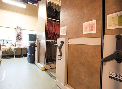 resort compact shelving mobile storage